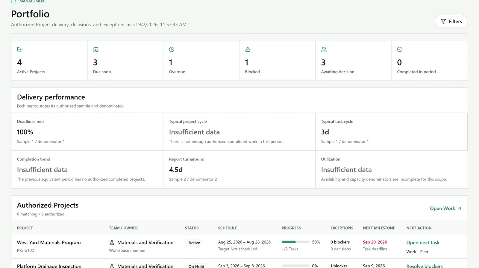 Pebblyhill Records hub showing governed records, assets, files, and history
